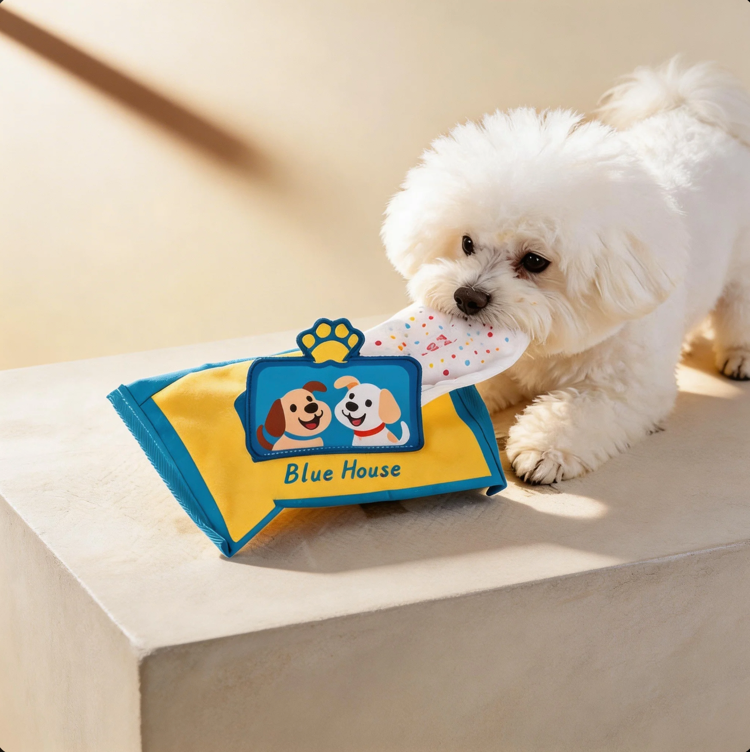 Paws & Play Interactive Tissue Puzzle Toy