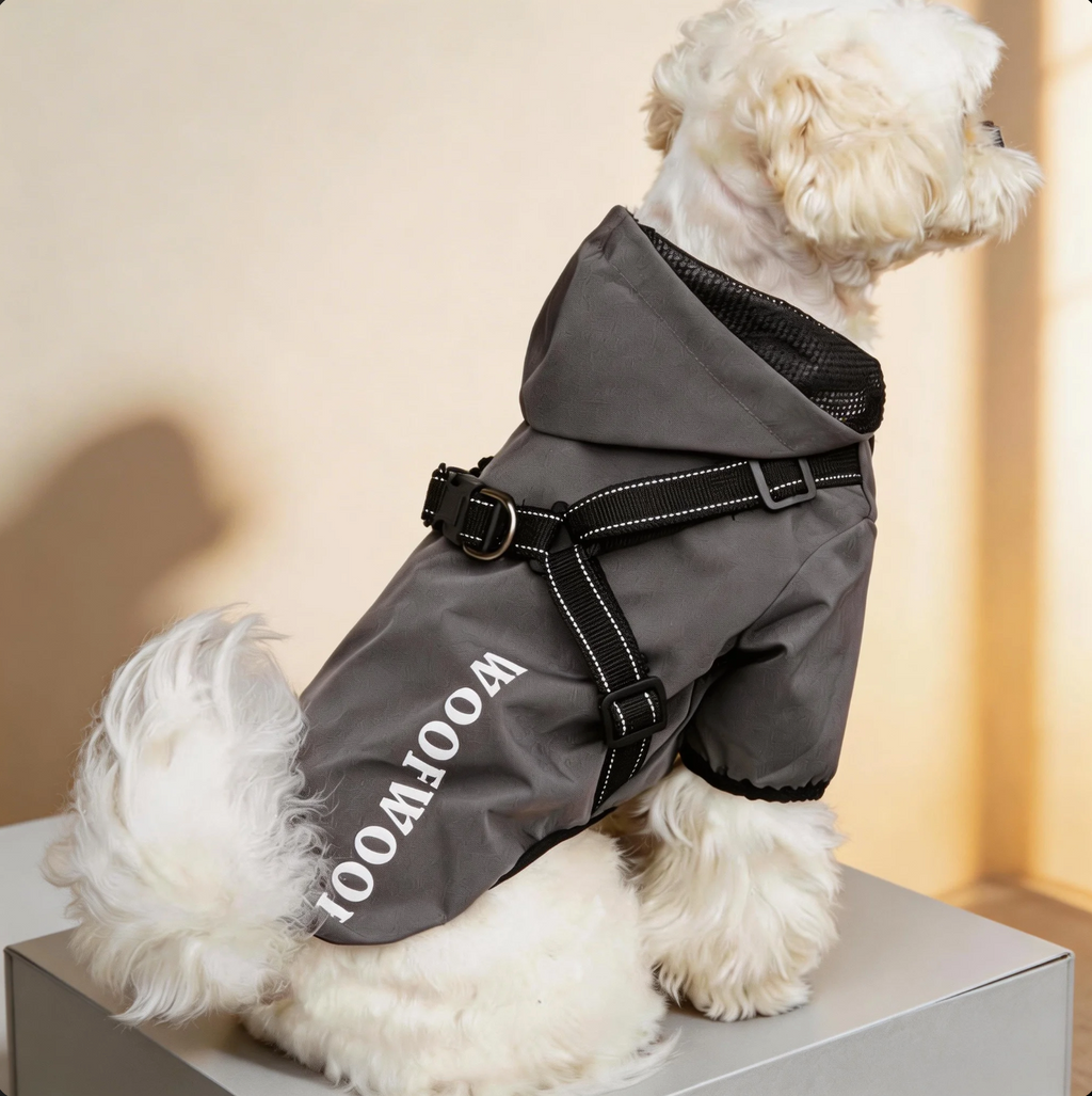 TrailGuard Reflective Waterproof Dog Jacket