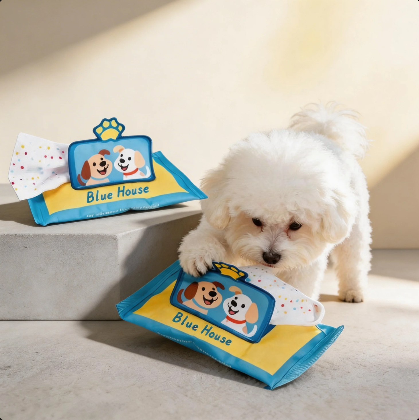 Paws & Play Interactive Tissue Puzzle Toy