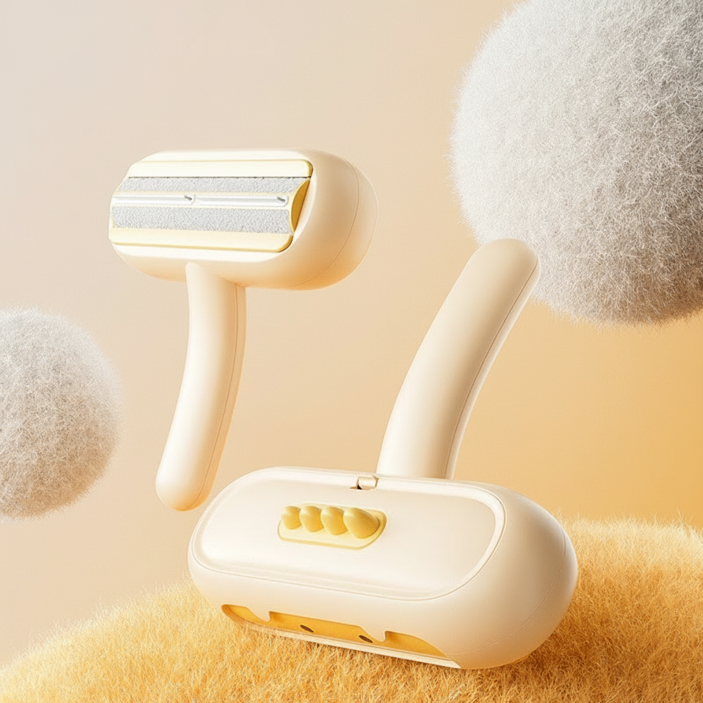 PawEase Self-Cleaning Deshedding Brush